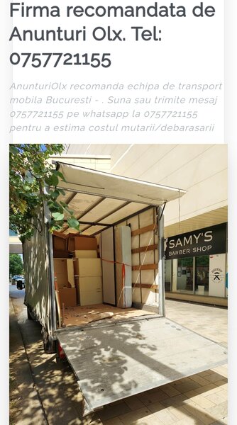 Transport mobila Bucuresti; Transport bagaje Bucuresti;
